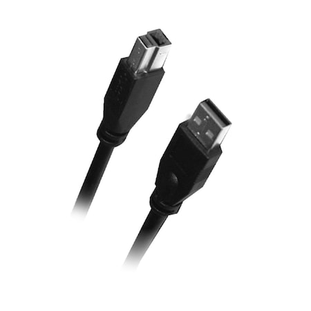 Usb 3.0 Cable, Black - Type A(M) To B(M), 10 Ft